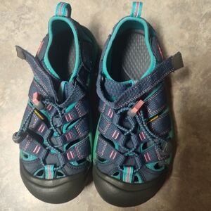 Kids' Navy and Teal Keen Sandals size 2 Toddler